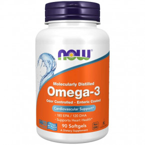   Now Foods Molecularly Distilled Omega-3 90  