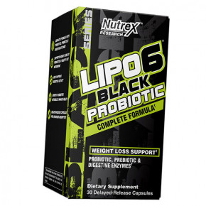  Nutrex Lipo-6 Black Probiotic 30  3