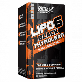  Nutrex Lipo-6 Black Thyrolean 60 