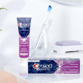   Crest 3D White Toothpaste Whitening, Advanced Luminous Mint (110) 3.7 Oz