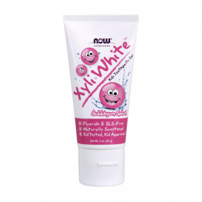   NOW Xyli White kids toothpaste gel 85 g strawberry splash