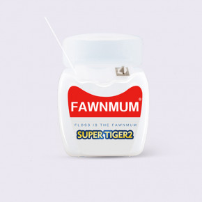   Fawnmum Waxed Dental Floss SUPER TIGER2 (PE) 50