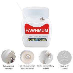   Fawnmum Waxed Dental Floss SUPER TIGER2 (PE) 50 3