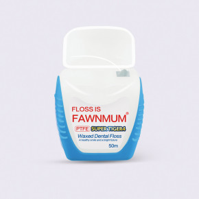   Fawnmum Waxed Dental Floss SUPER TIGER4 (PTFE) 50