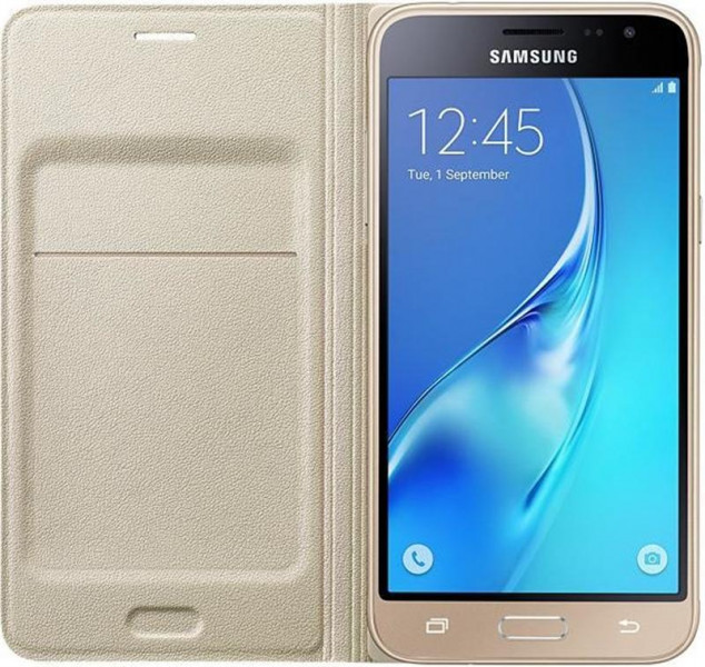  Samsung Flip Wallet Samsung Galaxy J320 Gold (EF-WJ320PFEGRU)