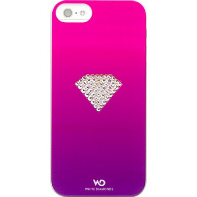   iPhone 5 White Diamonds Rainbow Pink (1210RAI41)