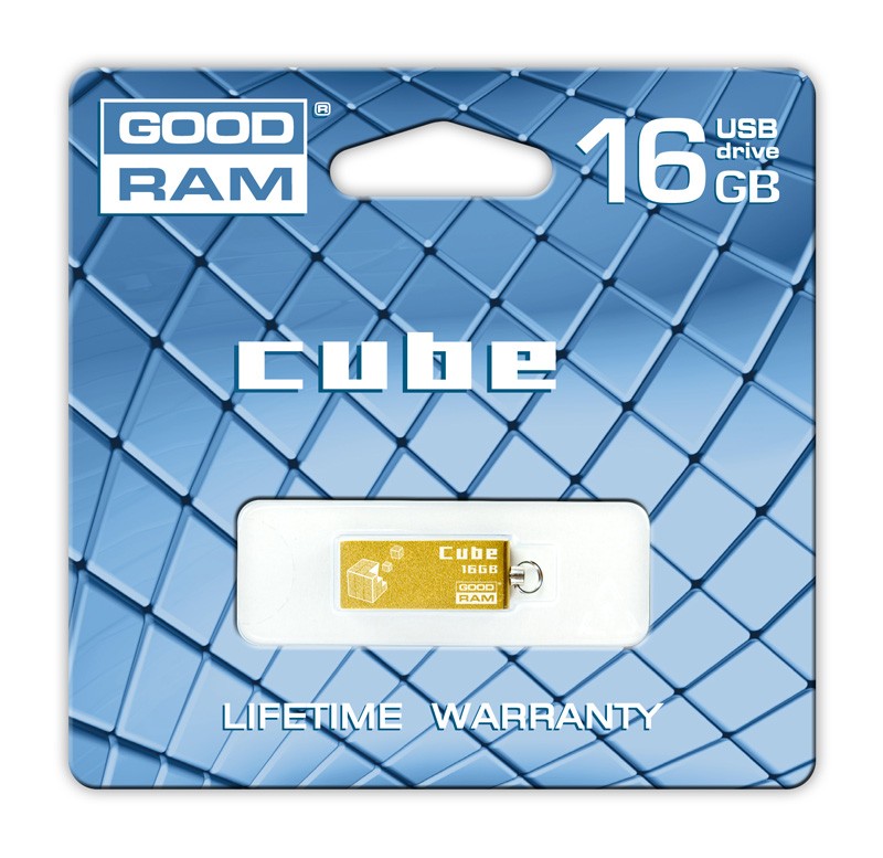  Goodram Cube 16GB Gold (PD16GH2GRCUDR9)