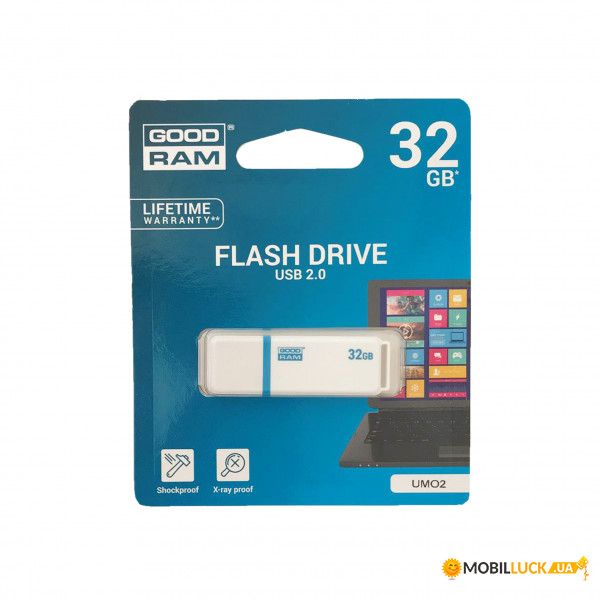 USB  Goodram UMO2 32Gb White   