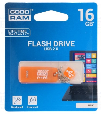  Goodram USB 2.0 16GB UFR2 (UFR2-0160O0R11)