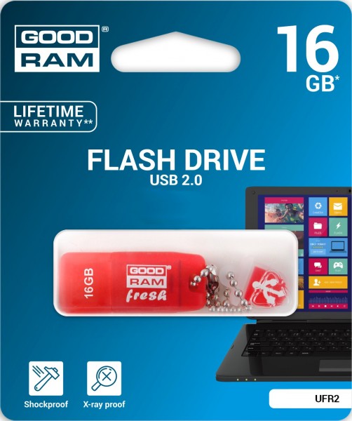  Goodram USB 2.0 16GB UFR2 (UFR2-0160R0R11)