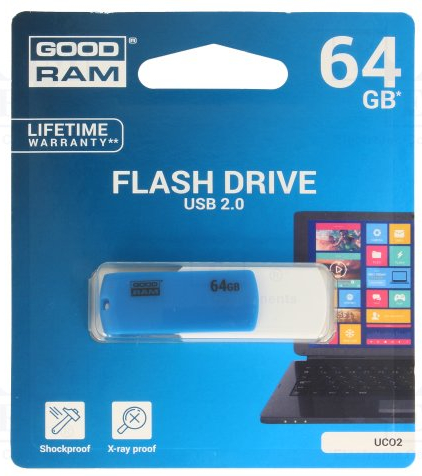  Goodram USB 2.0 64GB UCO2 (UCO2-0640MXR11)