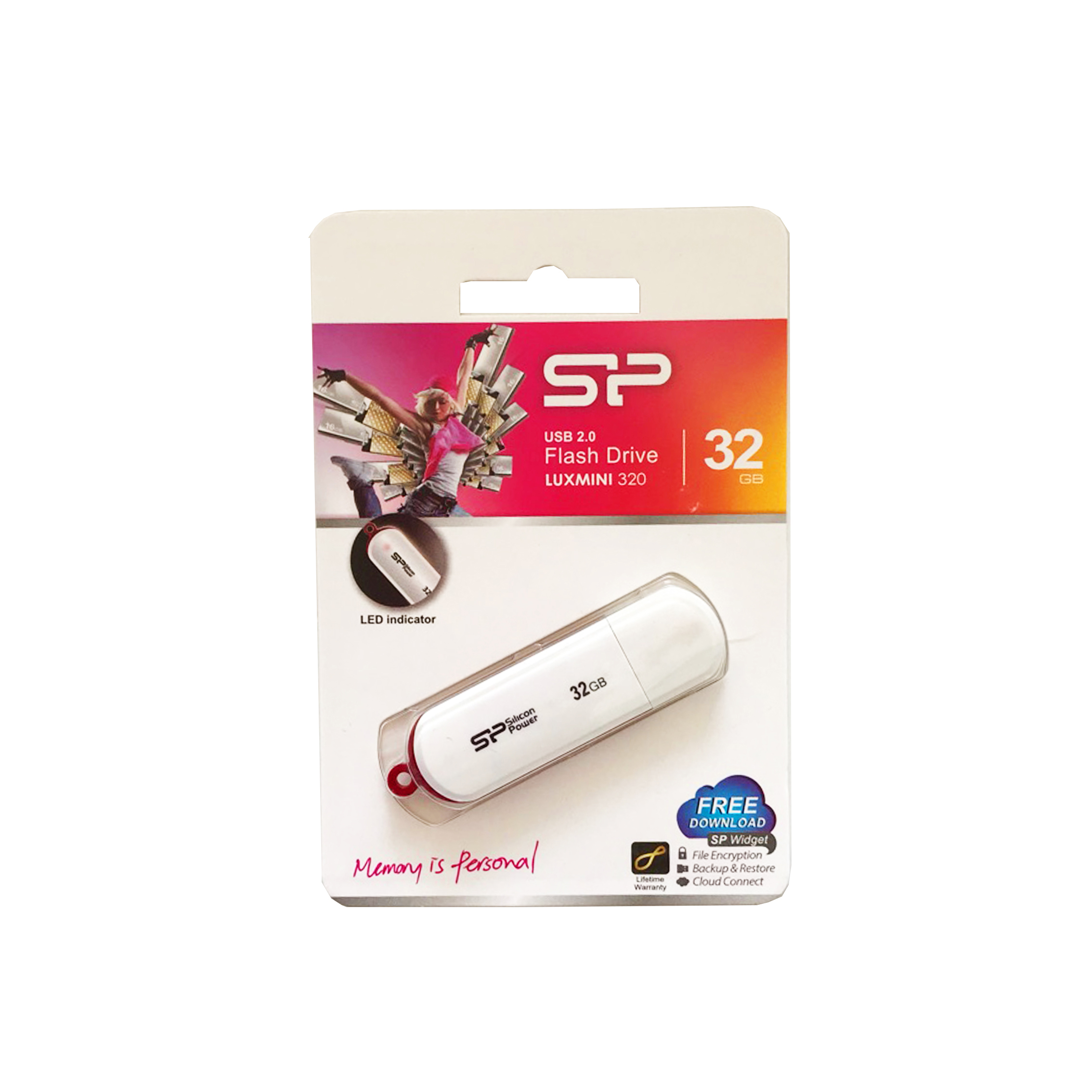 USB  Silicon Power LuxMini 320 32GB White   