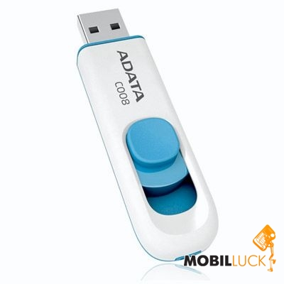  USB A-Data C008 8GB White (AC008-8G-RWE)