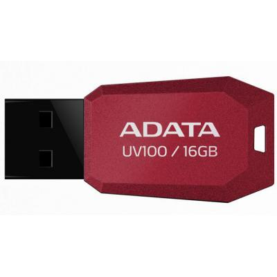  USB A-Data 16Gb UV100 Red USB 2.0 (AUV100-16G-RRD)