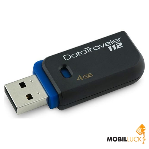  USB Kingston DT112 4GB Black Blue (DT112/4GB)