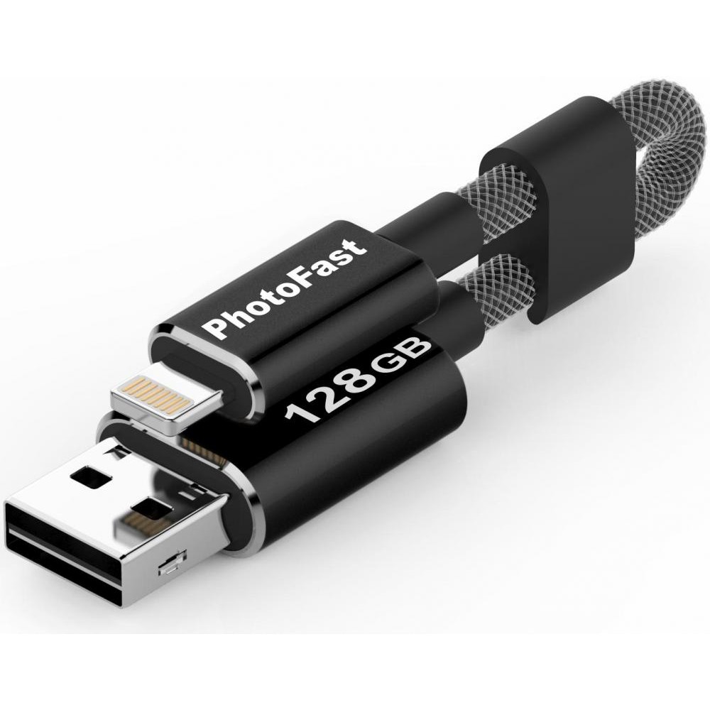  USB PhotoFast MemoriesCable GEN3 128GB Black (MCG3U3BK128GB)