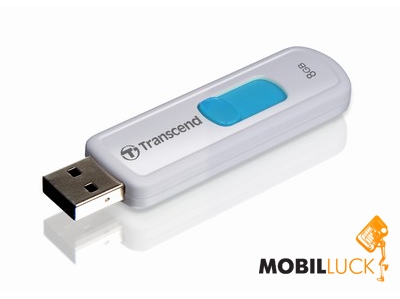  USB Transcend JetFlash 530 8GB White (TS8GJF530)