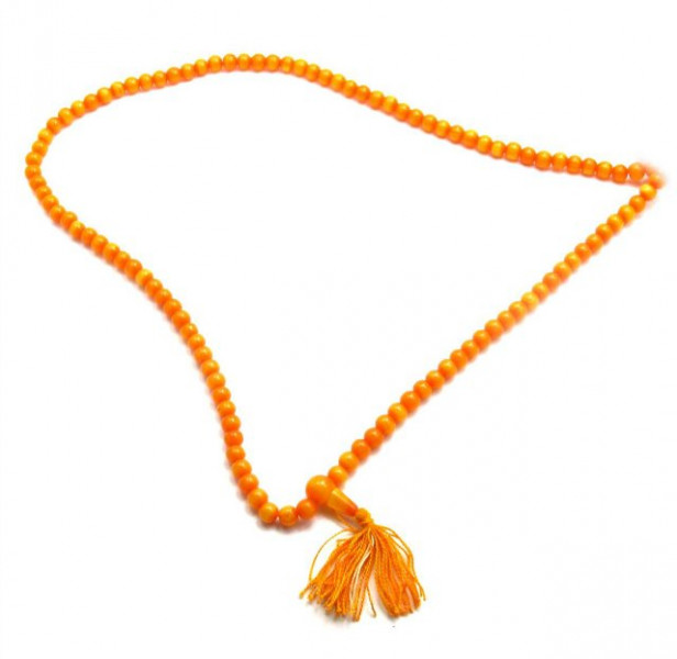   40  Amber beads mala (27524)