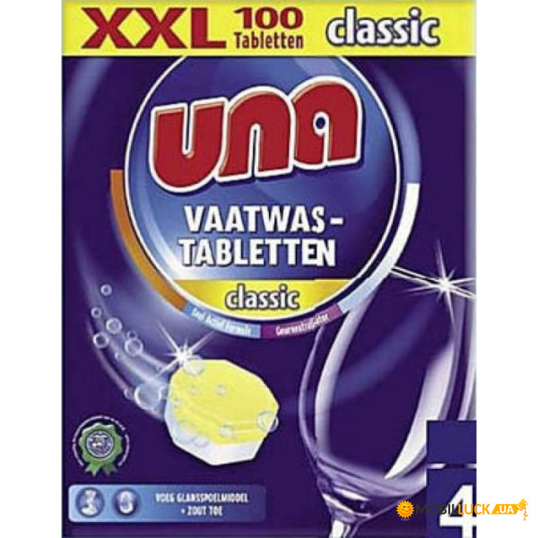     UNA vaatwas-tabletten classic 100