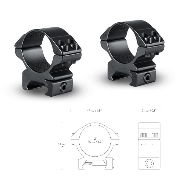    Hawke Matchmount 30mm/Weaver/Low