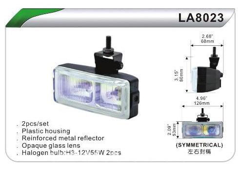   DLAA 8023 W/2H3-12V/126*53mm