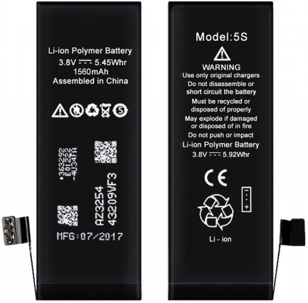  XRM Battery for iPhone 5S 1560 mAh