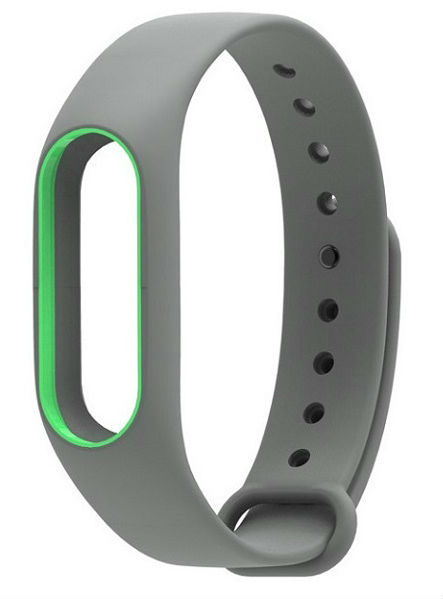  Xiaomi Mi Band 2 Gray/Green (28605)