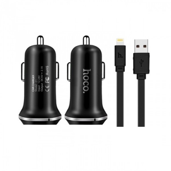   Hoco Lightning cable Z1 2USB Black