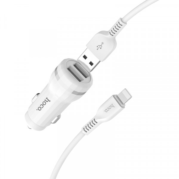   Hoco Lightning cable Z27 2USB White