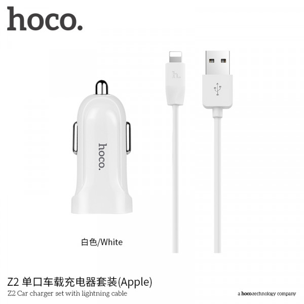   Hoco Lightning cable Z2 1USB White