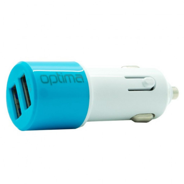    Optima 2*USB (2.1A) Blue (40794)