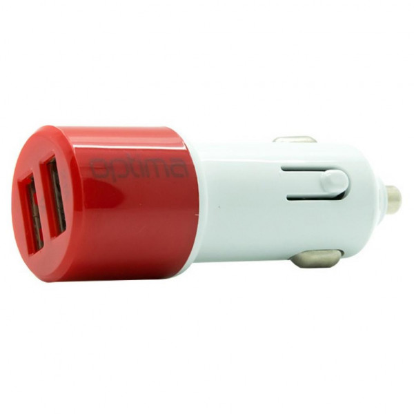    Optima 2*USB (2.1A) Red (40796)