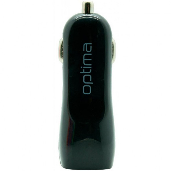    Optima 2*USB (1A) Black (40798)