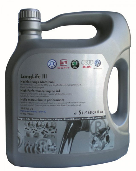   VAG longlife III 5W30, (5) (G052195M4)