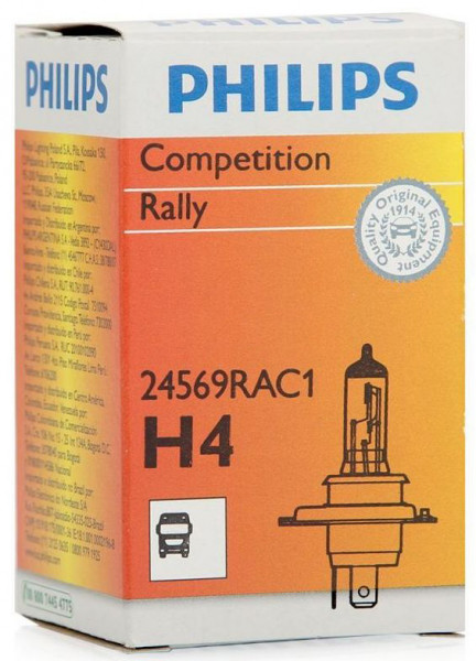  Philips 24569RAC1 H4 100/90W 24V P43t Rally