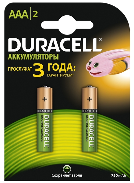  Duracell HR03 AAA 750mAh 2  (5000186)