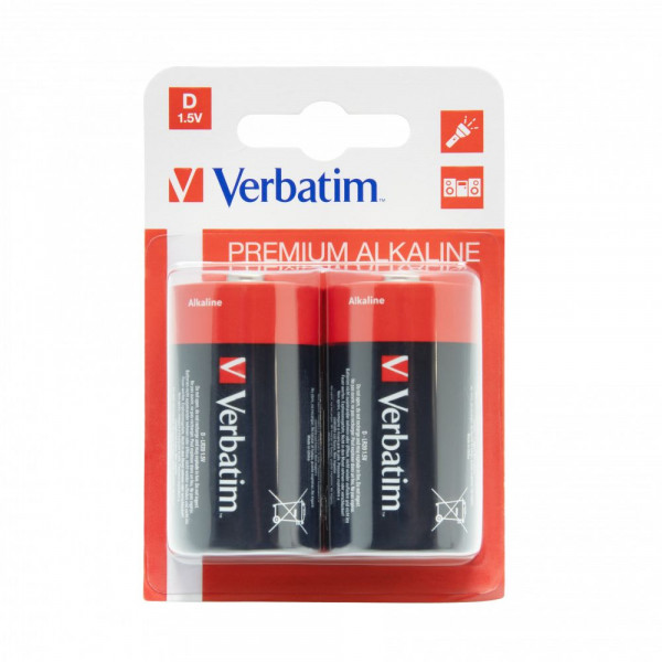  Verbatim Alkaline D/LR20 BL 2