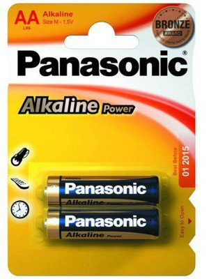  Panasonic Alkaline Power LR6 AA (LR6REB/2BP)