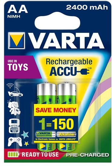  Varta Toys Accu AA 2400mah Bli 2 Ni-Mh (56786101402)