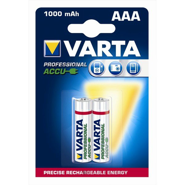  Varta Rechargeable Accu AAA 1000mah Bli 2 Ni-Mh (READY 2 Use) (5703301402)