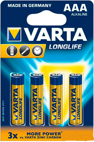  Varta Longlife AAA Bli 4 Alkaline