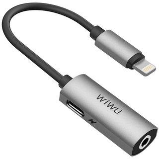  WIWU LTO1 Lightning to Lightning+Mini-jack 3.5 0.13m Gray (695781550479)