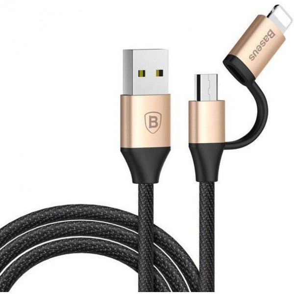  Baseus USB Cable to Lightning/microUSB Yiven 1m Gold (CAMLYW-1V)