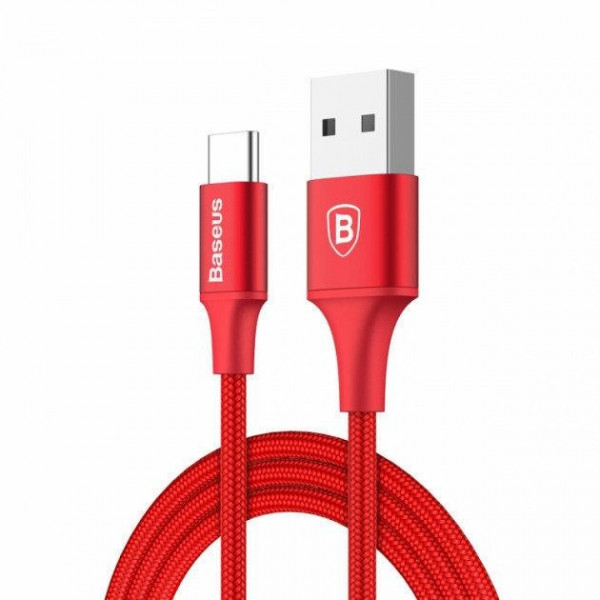  Baseus USB Cable to USB-C Rapid Indicator 2m Red (CATSU-C09)