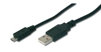  Digitus USB 2.0 (AM/microB) 1.8 black (AK-300127-018-S)