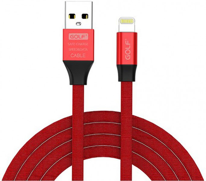  GOLF GC-56I Lightning cable 1m Red