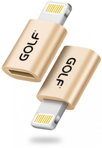  Golf Micro-Lightning Adapter Gold