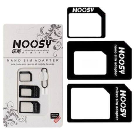 ,    Noosy Nano Micro Sim Adapter Black