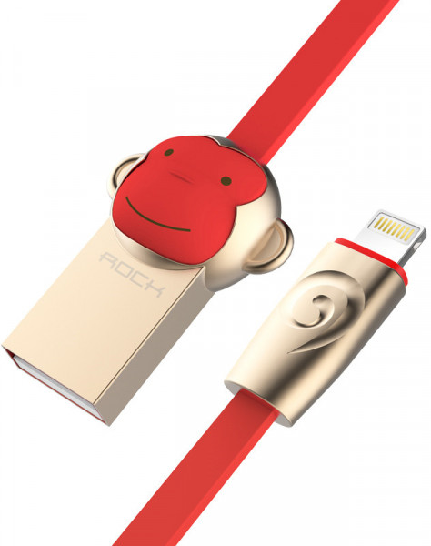  Rock Chinese Zodiac lightning cable 1M Monkey-Red