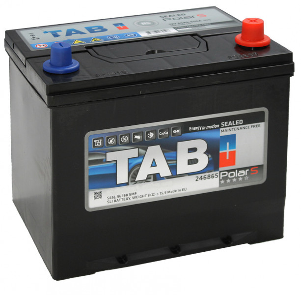   TAB Polar S 65Ah-12V R Euro Japan